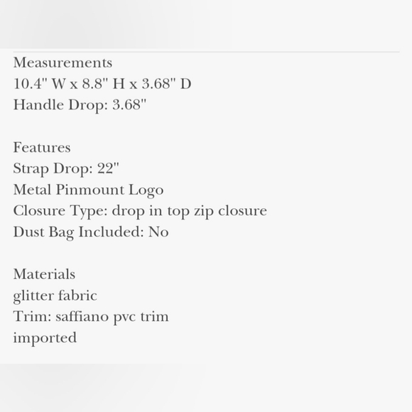 KATE SPADE Tinsel Satchel with Rhinestone Heart Charm - Picture 7 of 7